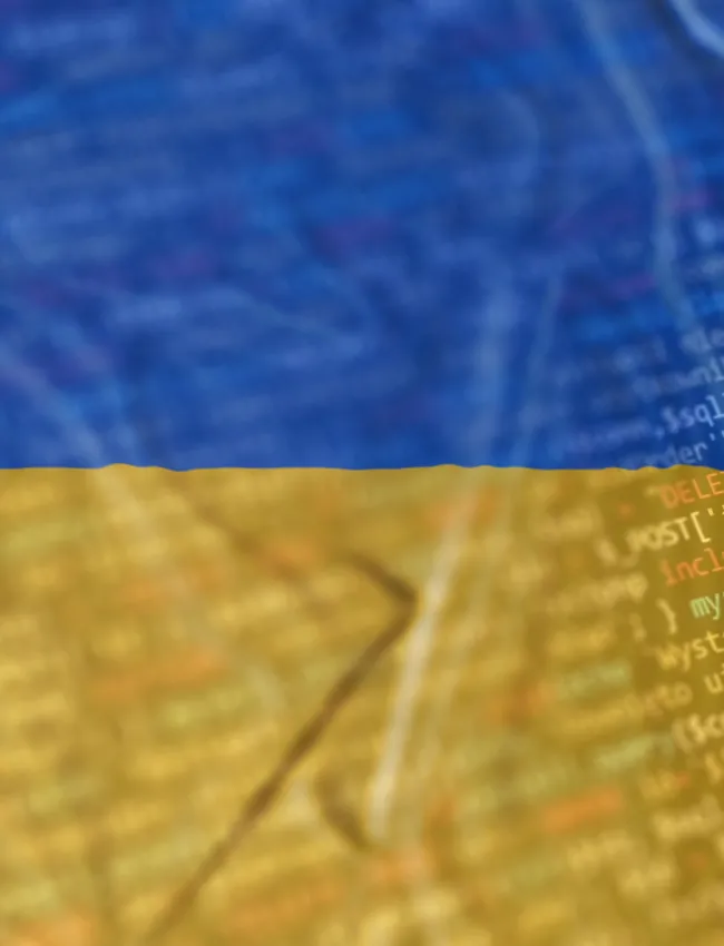 Ukraine Flag Cybersecurity