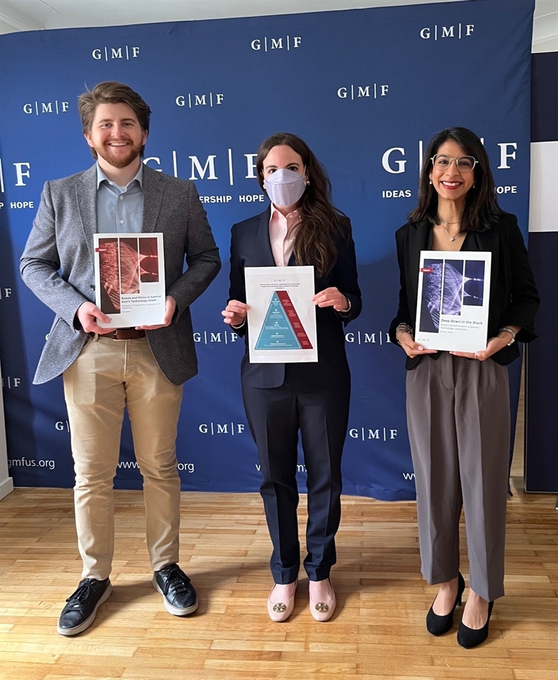 Photo of the team with reports