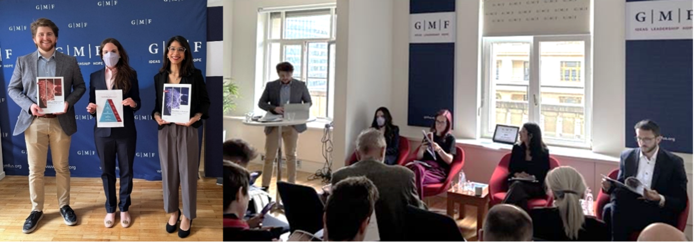 team presenting reports