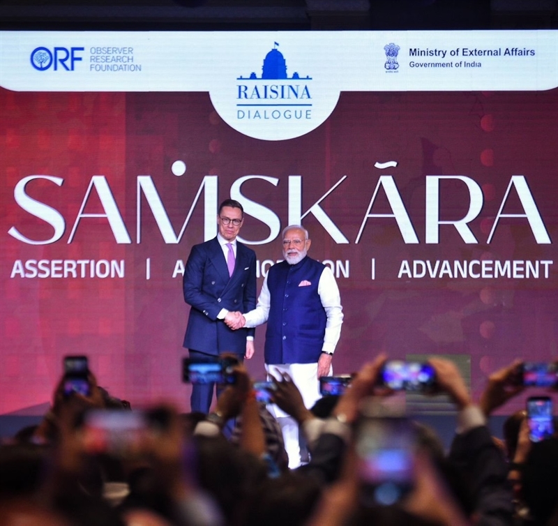 EU-India leaders at Raisina Dialogue