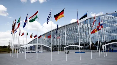NATO flags