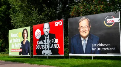 German Election 2021 Campaign posters