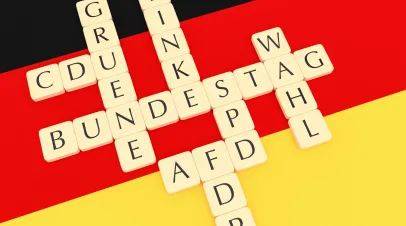 Board Game over German Flag