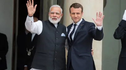 India PM Modi and French President Macron 