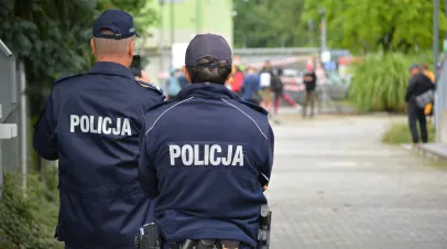 Protest at the border guard post