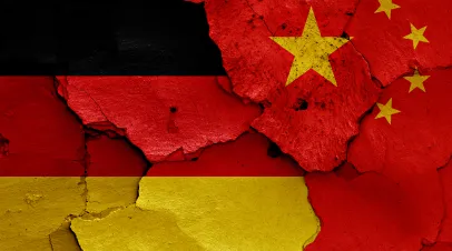 Flags of Germany and China