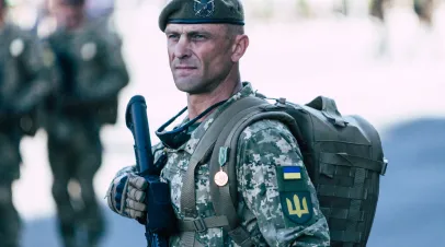 Soldier of the Ukrainian army 