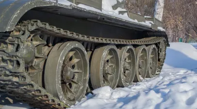 Tank Caterpillar close-up