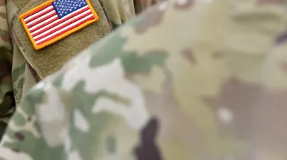 US Soldier in Camouflage 