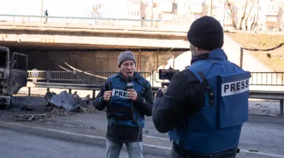 Reporters in Ukraine