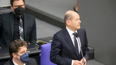 German Chancellor Olaf Scholz