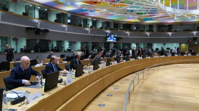 Meeting of EU Defense Ministers at the European Council headquarters