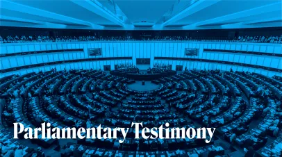 Parliamentary Testimony 