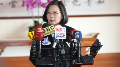 Tsai Ing-wen, President of the Taiwan 