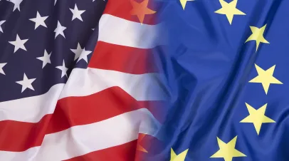 US and EU Flags