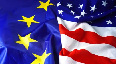 US and EU Flags