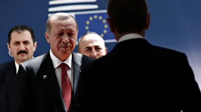President of Turkey Recep Tayyip Erdogan at the European Council