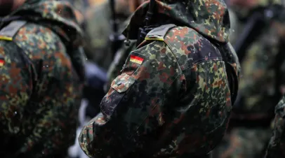 Details of the uniform of a German soldier