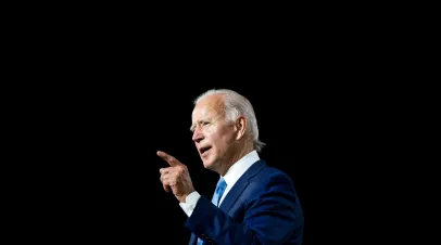 US President Joe Biden giving a speech in Washington DC