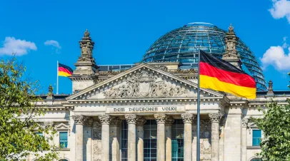Reichstag building in Berlin 