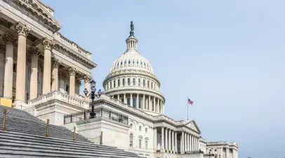 The United States Capitol Building in Washington DC 