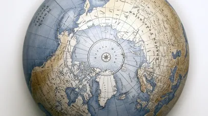 Orbis Terrae Globe from above