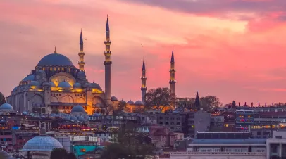 Sunset in Istanbul, Turkey Sunset in Istanbul, Turkey