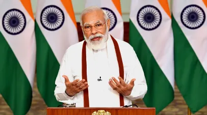 Prime minister of India, Mr. Narendra Modi in New Delhi, India on 25th July 2020