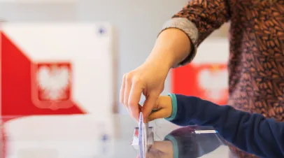 Voting in Polish election