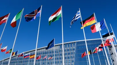 Flags at NATO