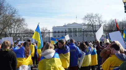 Ukraine War Protest in front of the White House