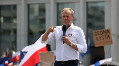 06.24.2023 Wroclaw, Poland, Donald Tusk at the Wrocław 2023 election convention