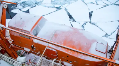 Boat in the arctic