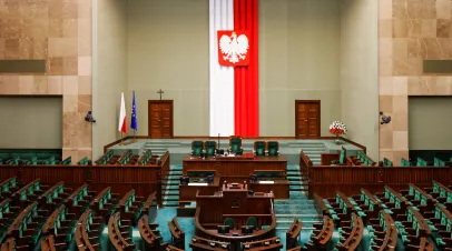 WARSAW, POLAND: Sejm - the lower house of the Polish Parliament.