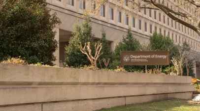 Washington, DC US - March 01, 2023: Exterior of Department of Energy headquarters