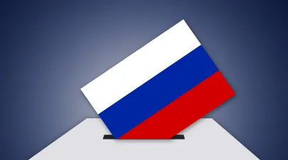 Russian Flag Voting Box