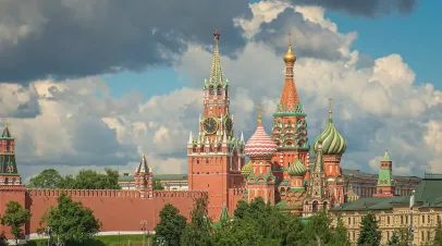 Skyline of Red Square in Moscow