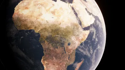 Sattelite image of Africa