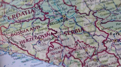 Map of the Balkans