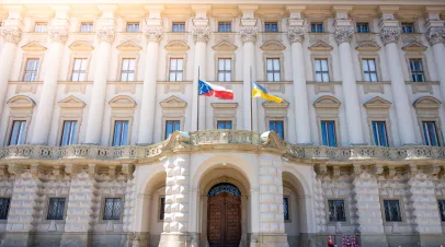Exterior of Czech Ministry of Foreign Affairs building