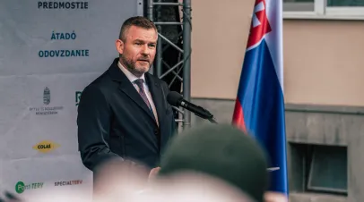 Ipelske Predmostie, Slovakia - March 11th 2024: Peter Pellegrini, president of Slovakia