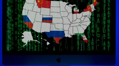 Cover image graphic with map of USA