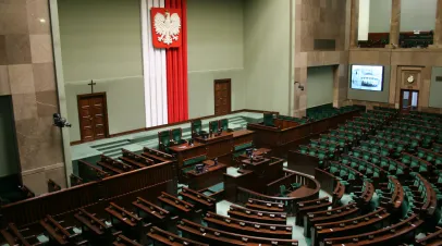 Interior of the Polish Parliament