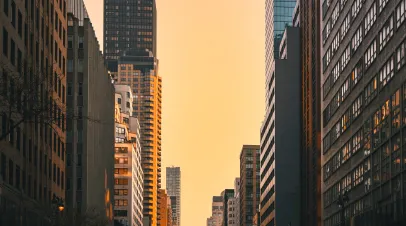 new york city at sunset