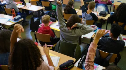 Classroom in a school in Western Balkans