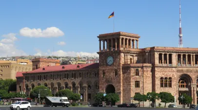 Yerevan, Armenia, Republic Square, sunny summer day