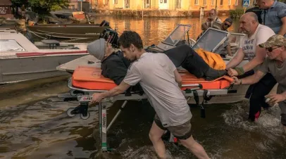 Evacuations in Kherson