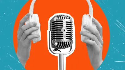 headphones and mic