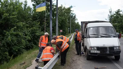 Communal service workers in Ukraine