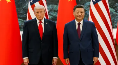 Presidents Donald Trump and Xi Jinping